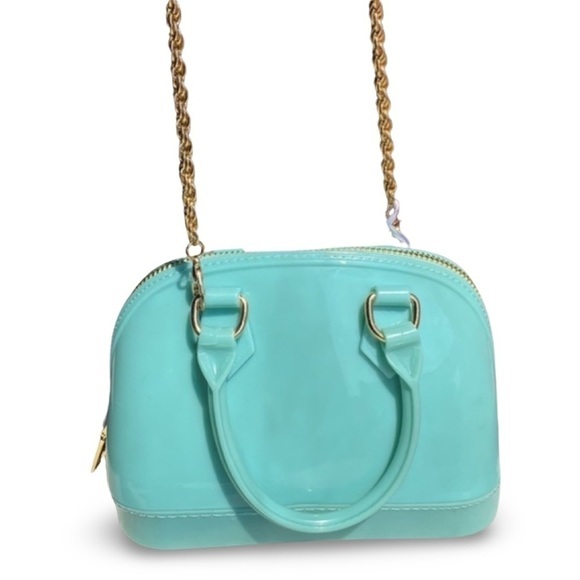 Turquoise Tempest: The Deluxity LA Crossbody with‎ a Golden Twist - Picture 4 of 10